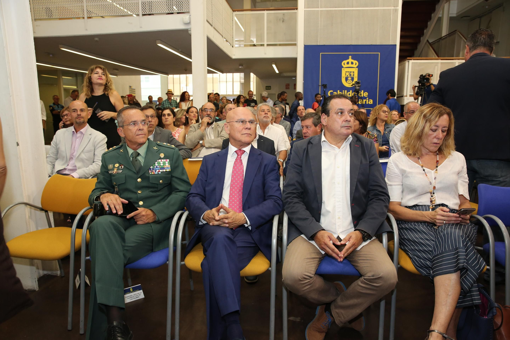 Acto de presentación del pacto en el Cabildo de Gran Canaria.