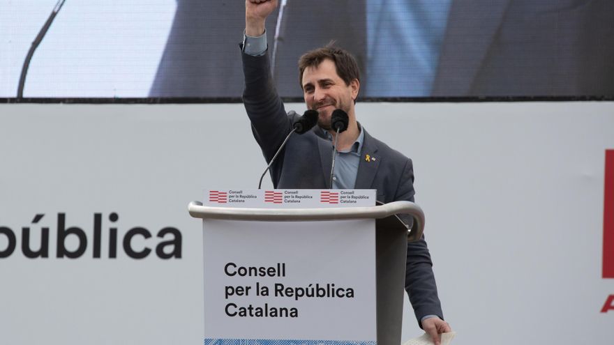 Archivo - El exconseller de Salud de la Generalitat de Cataluña, Toni Comín, durante el acto del Consell de la República en Perpiñán (Francia) a 29 de febrero de 2020.