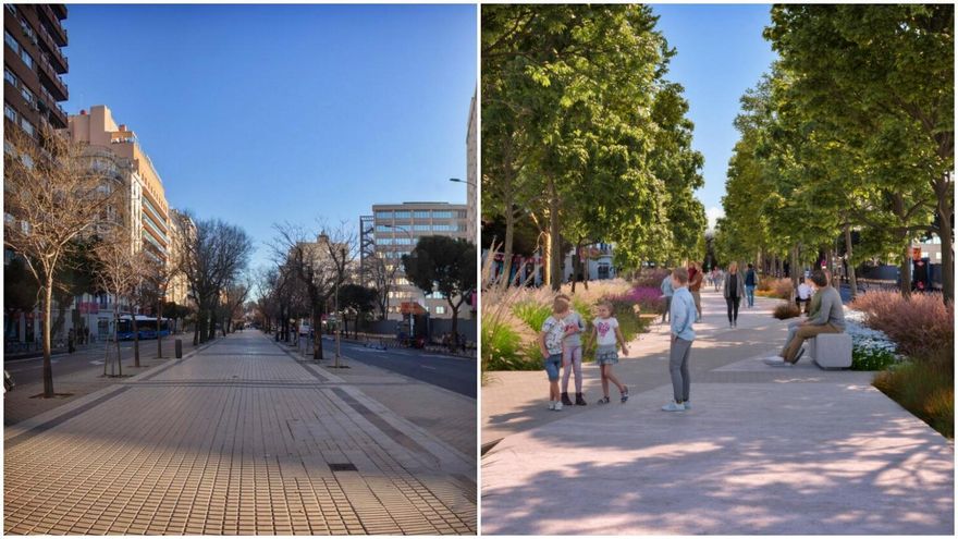 Revolución verde para el bulevar entre Chamberí y Moncloa: más plantas, juegos y recuerdo a Aleixandre en Reina Victoria