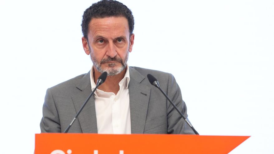 El candidato de Ciudadanos (Cs) a la Presidencia de la Comunidad de Madrid, Edmundo Bal, interviene durante una rueda de prensa tras la reunión del Comité Permanente del Partido.