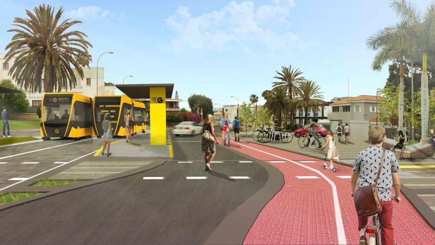 Arranca el trasplante de árboles en Santa Catalina por las obras del Metroguagua