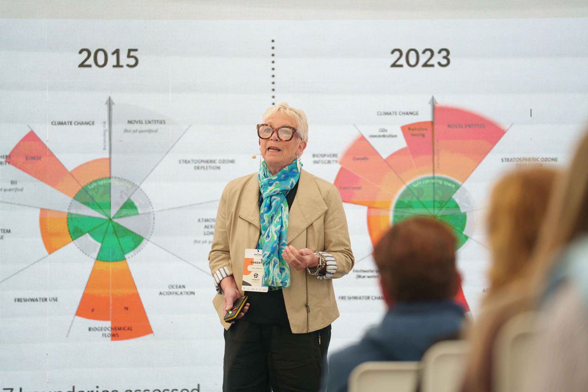 Jenny Andersson durante su intervención en la II Jornada Internacional Ciudad 360º, en Santa Cruz de Tenerife.