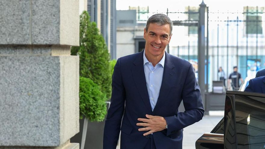 El presidente del Gobierno, Pedro Sánchez, a su llegada a una sesión de control al Gobierno, en el Congreso de los Diputados, a 17 de junio de 2026, en Madrid (España). Marta Fernández / Europa Press