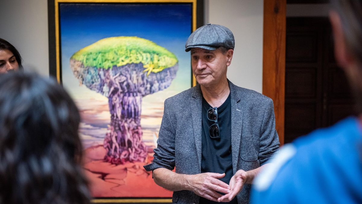 Charla con Luis Morera en la Fundación CajaCanarias sobre su exposición ‘Ach Guañac’