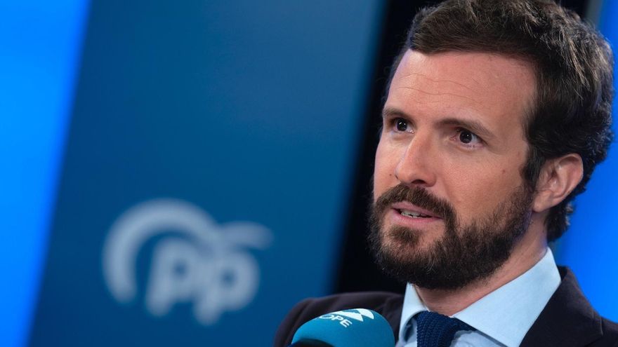 Archivo - El líder del PP, Pablo Casado, durante una entrevista en la Cope. En Madrid, a 14 de septiembre de 2020.