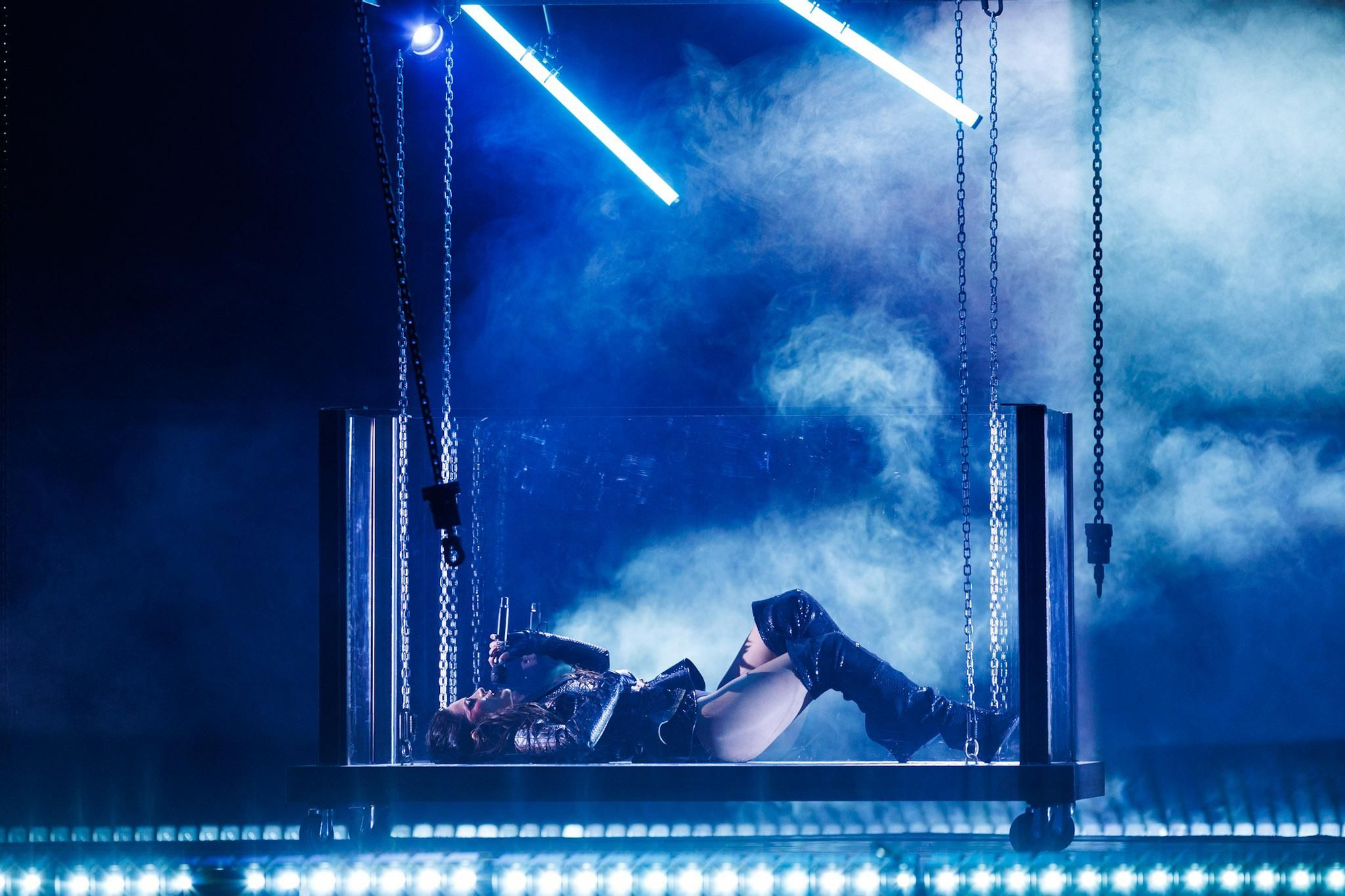 KU Minerva en su actuación de la segunda semifinal del Benidorm Fest 2026