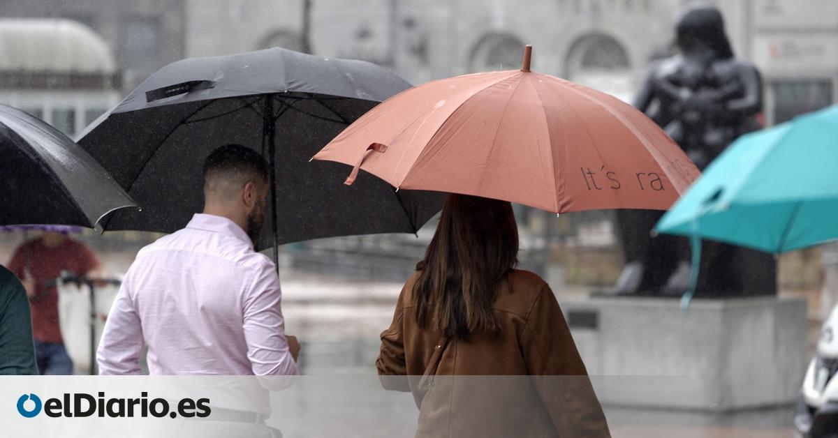 Las lluvias se extienden hoy a más comunidades y el calor aflojará en buena parte de España