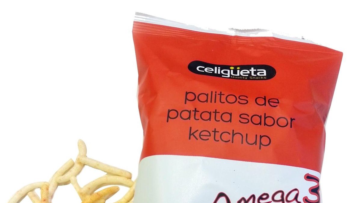 AZTI formula para Celigüeta unos palitos de patata con Omega 3 y 6 que contribuyen al crecimiento de los niños