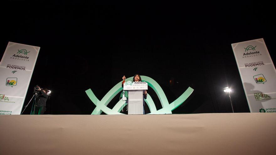 Acto público de Adelante Andalucía en una foto de archivo.