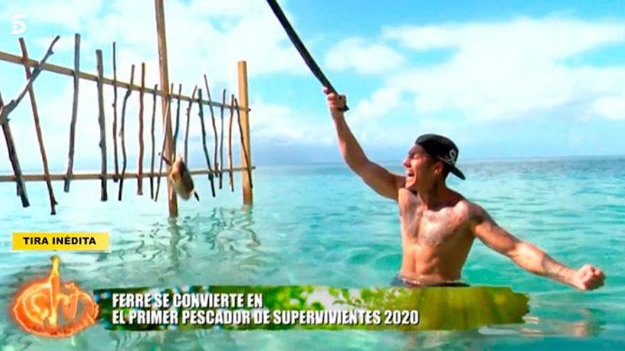 Ferre pescando en 'Supervivientes'