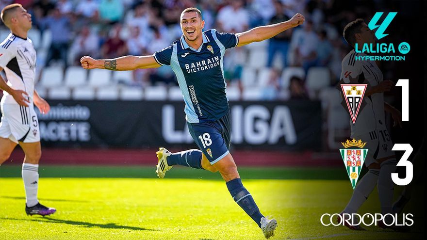 Un Córdoba CF imperial golea al Albacete BP y sueña en grande
