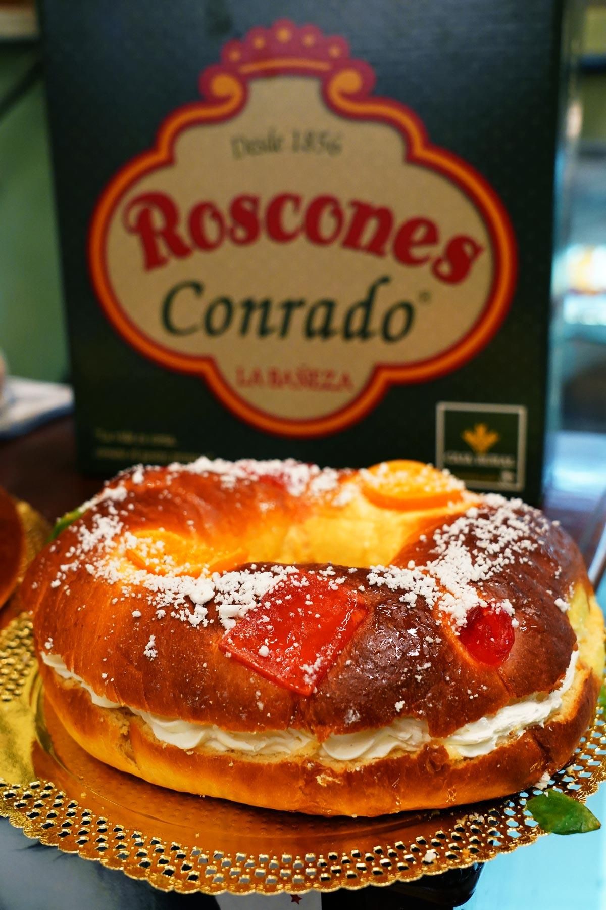 El famoso roscón de Reyes con el que se sortean 10.000 euros en Navidad.