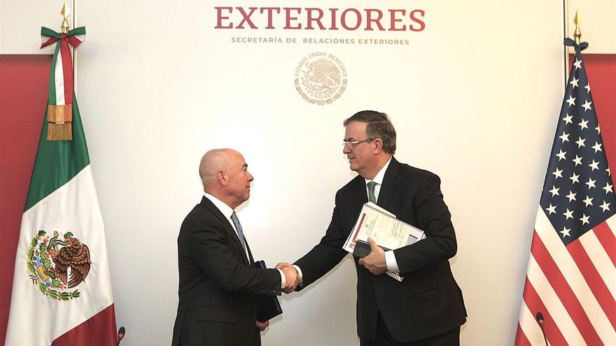 Canciller de México recibe a Mayorkas en visita sobre migración y fronteras