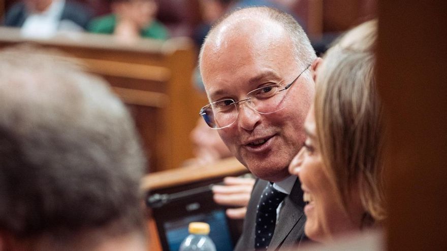 El portavoz del PP en el Congreso, Miguel Tellado, durante un pleno en el Congreso de los Diputados, a 13 de junio de 2024, en Madrid (España)