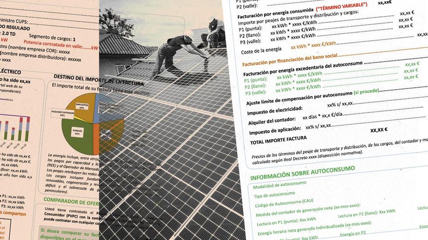 Datos sobre el autoconsumo o lo que gastan tus vecinos: así será la nueva factura de electricidad