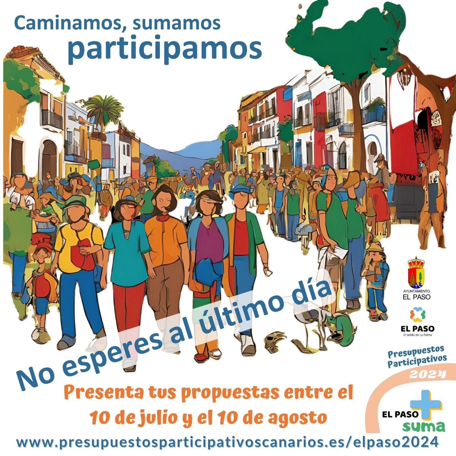 Cartel de los presupuestos participativos.