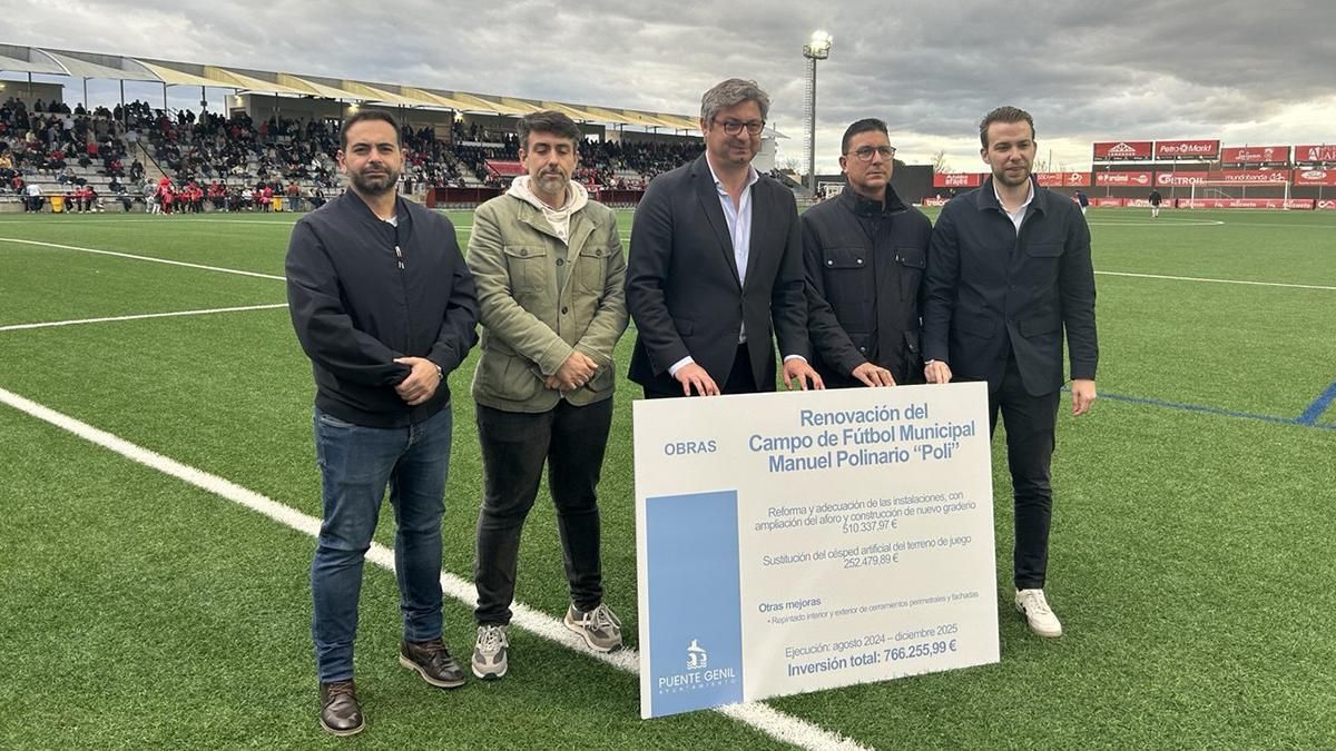 El Ayuntamiento de Puente Genil culmina la renovación integral del Estadio Manuel Polinario