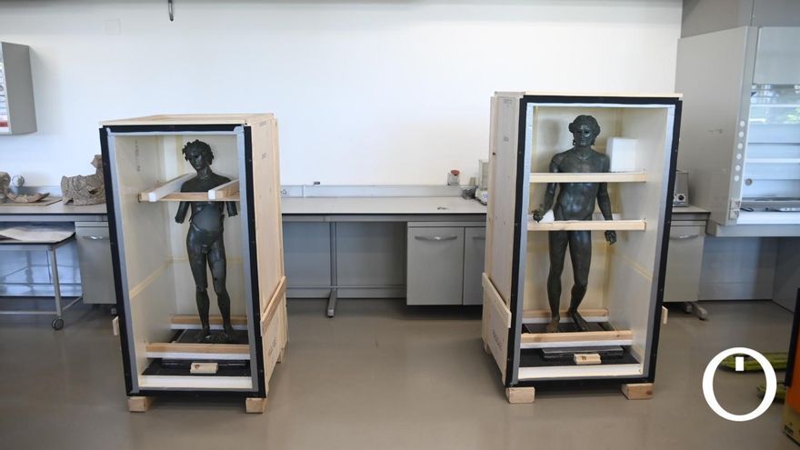 Los efebos de Pedro Abad ya están en el Museo Arqueológico de Córdoba