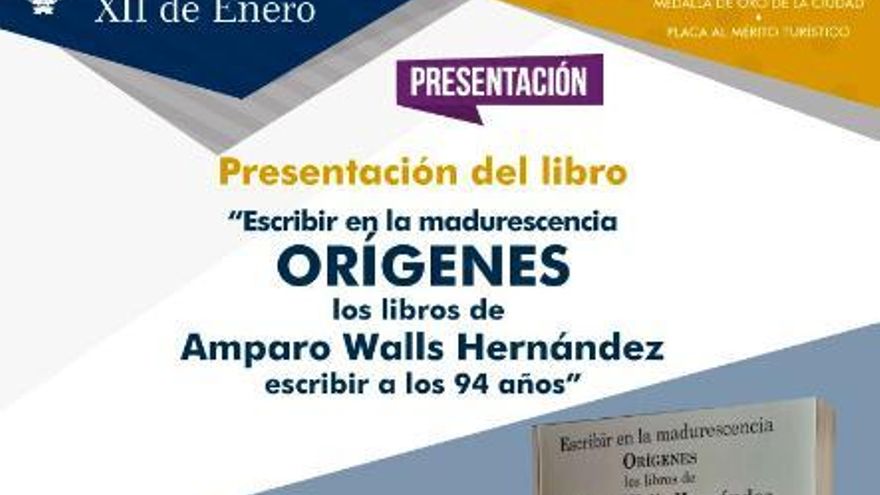 Presentación del libro ‘Orígenes’ en el Círculo de Amistad XII de Enero