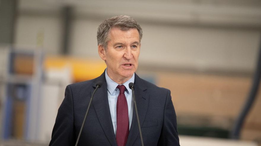 El presidente del Partido Popular, Alberto Núñez Feijóo