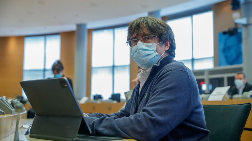 El expresidente catalán Carles Puigdemont. EFE/EPA/STEPHANIE LECOCQ