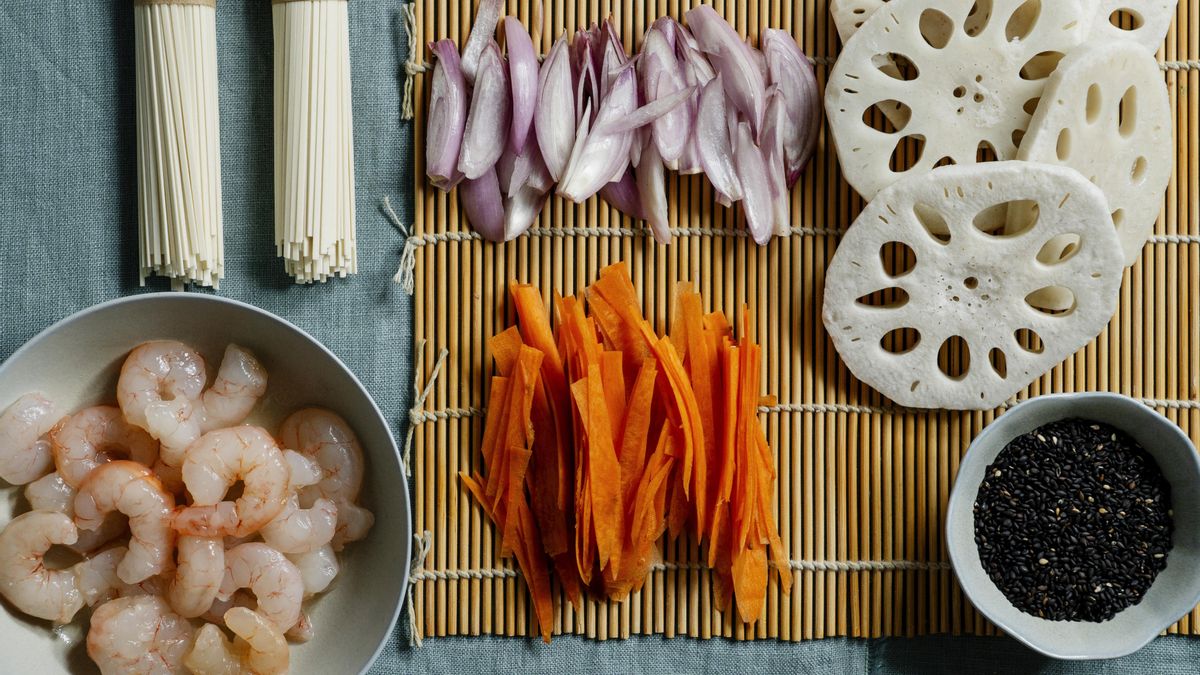 Esta versión con gambas y fideos de arroz queda espectacular