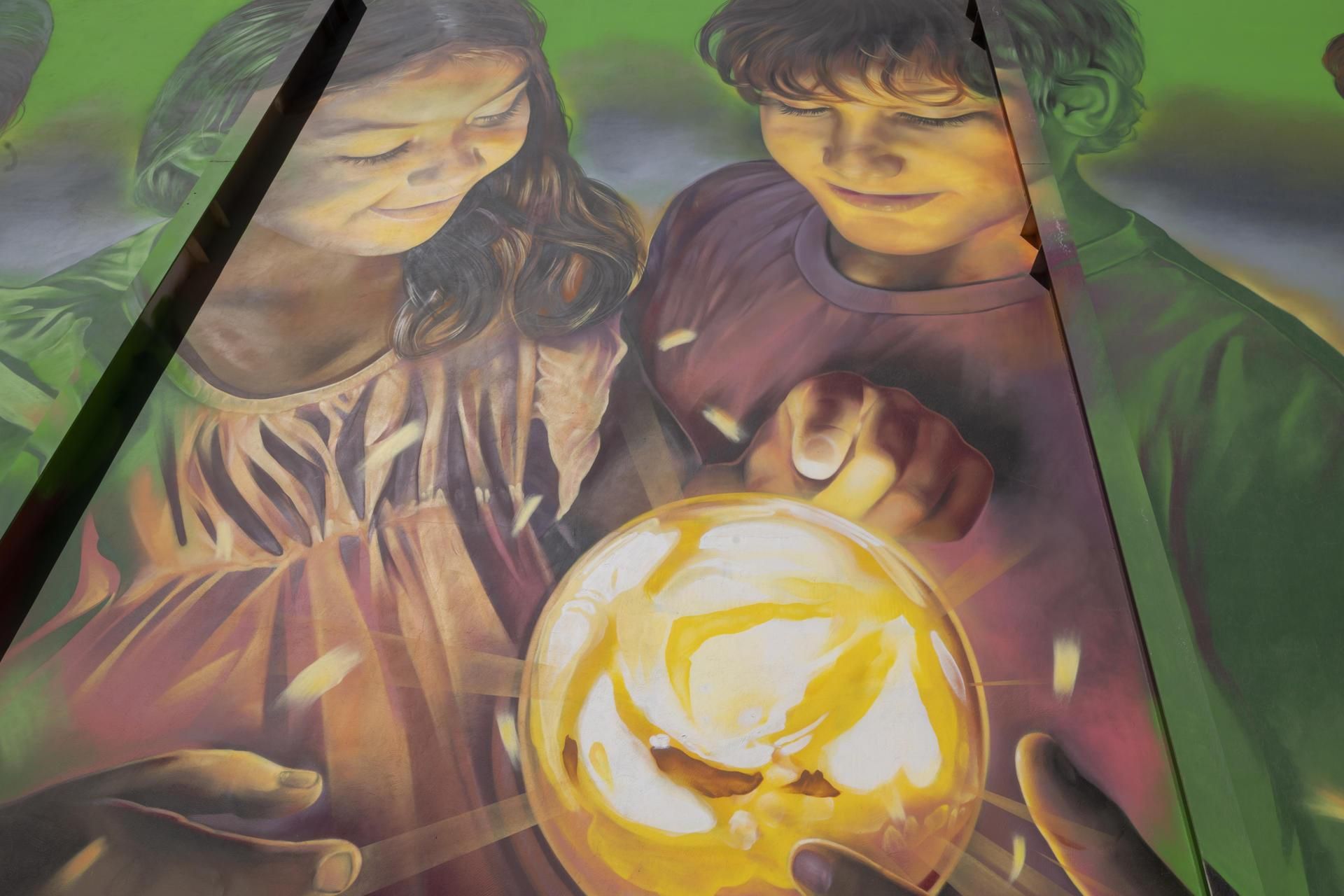 Detalle del mural de Erik-air.