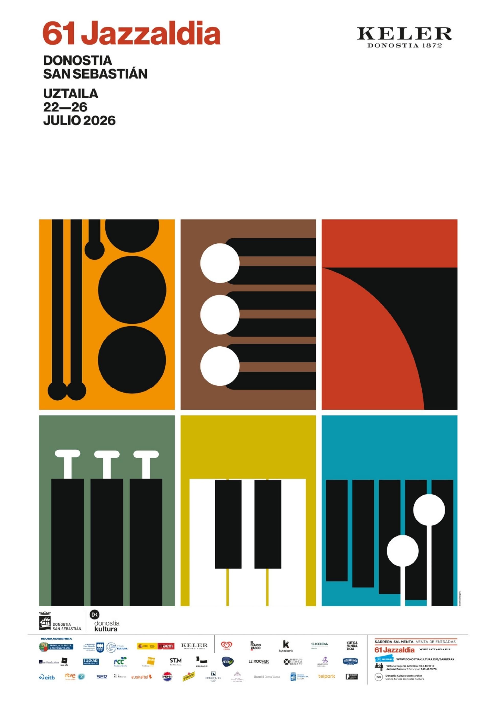 El cartel de la 61.ª edición del Jazzaldia
