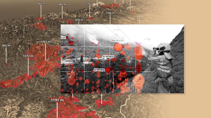 August fires also beat altitude records: fire threatens to assault the 'dust' of the mountains