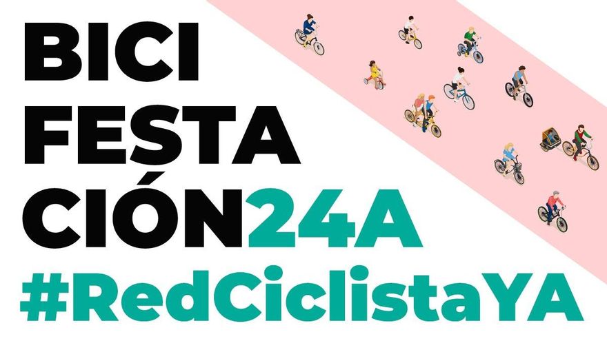 Segunda 'bicifestación' convocada en Madrid para pedir más carriles bici protegidos