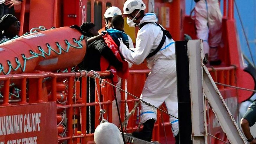 Rescatados 124 inmigrantes de tres pateras en el mar de Alborán