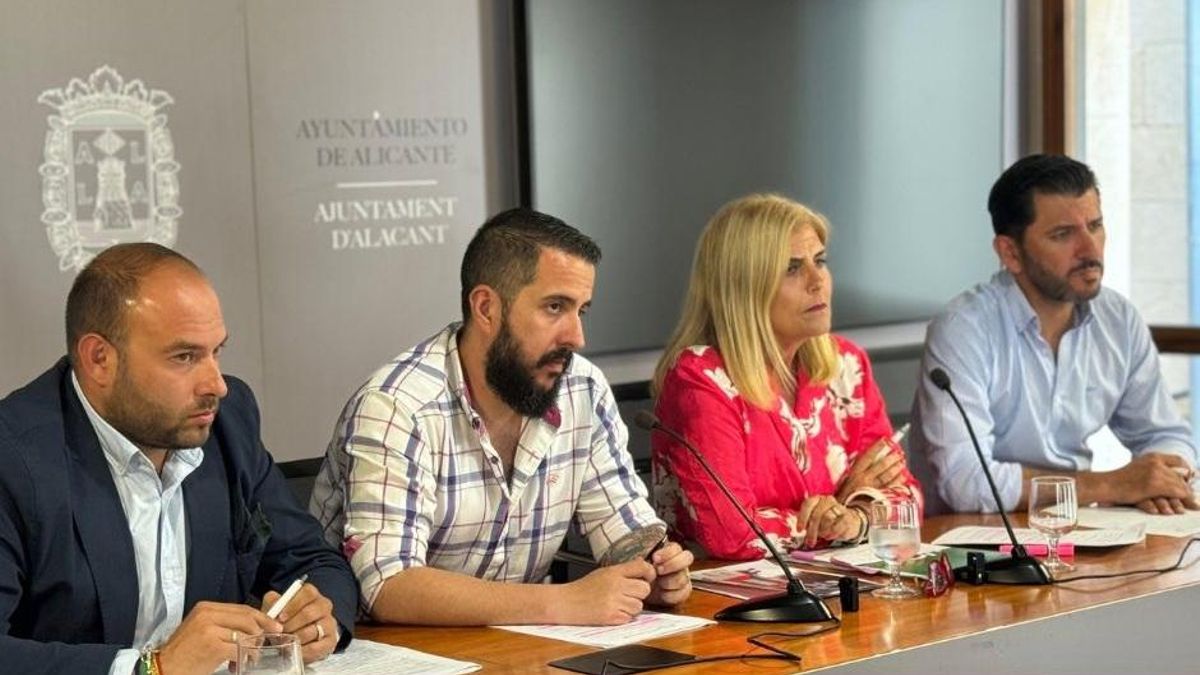 Concejales de Vox en el Ayuntamiento de Alicante.