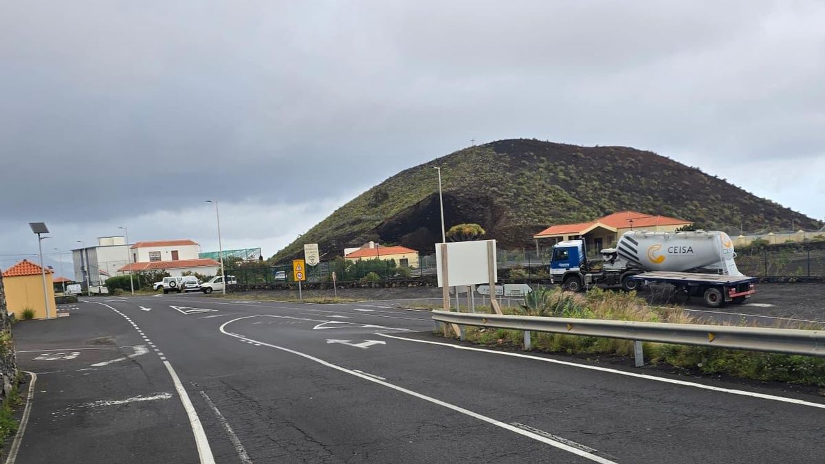 El Cabildo mejora la seguridad vial en el acceso a Villa de Mazo con una nueva rotonda en la LP-2