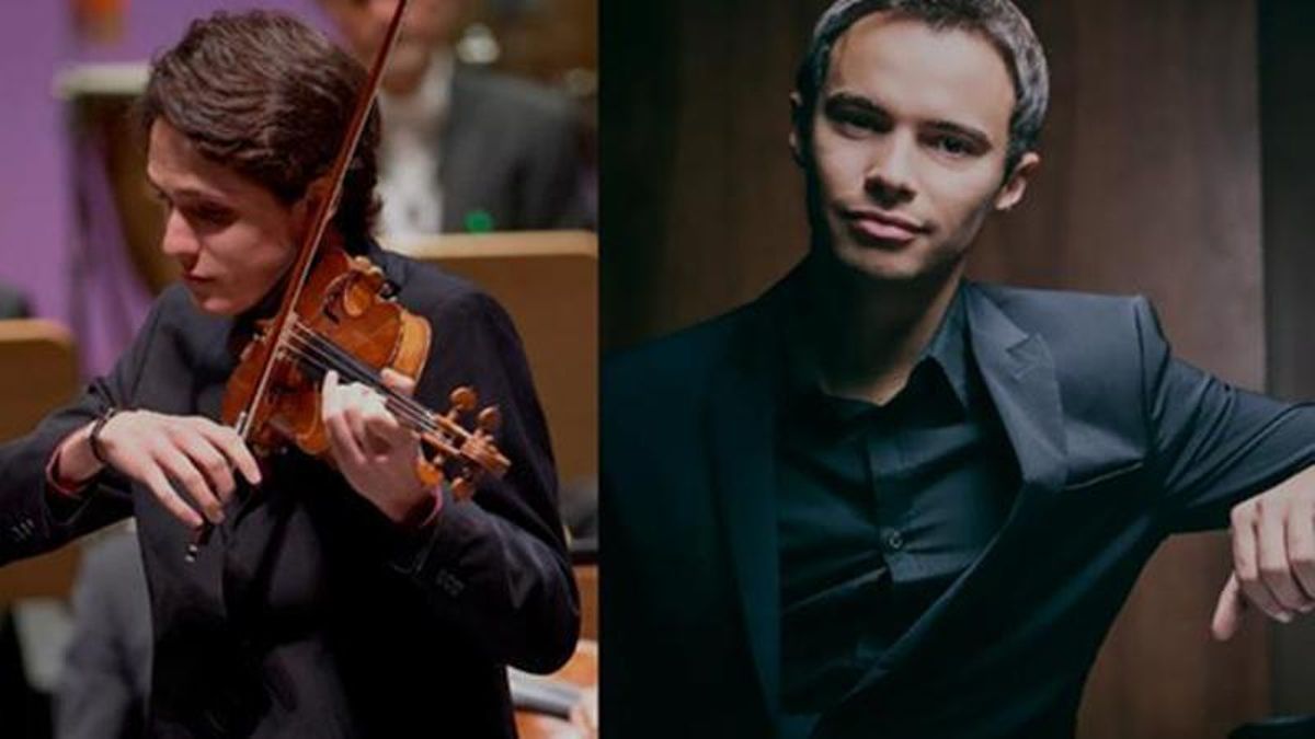 El violinista Javier Comesaña y el pianista Enrique Lapaz, este jueves en el Ciclo Maestros Internacionales de Eutherpe