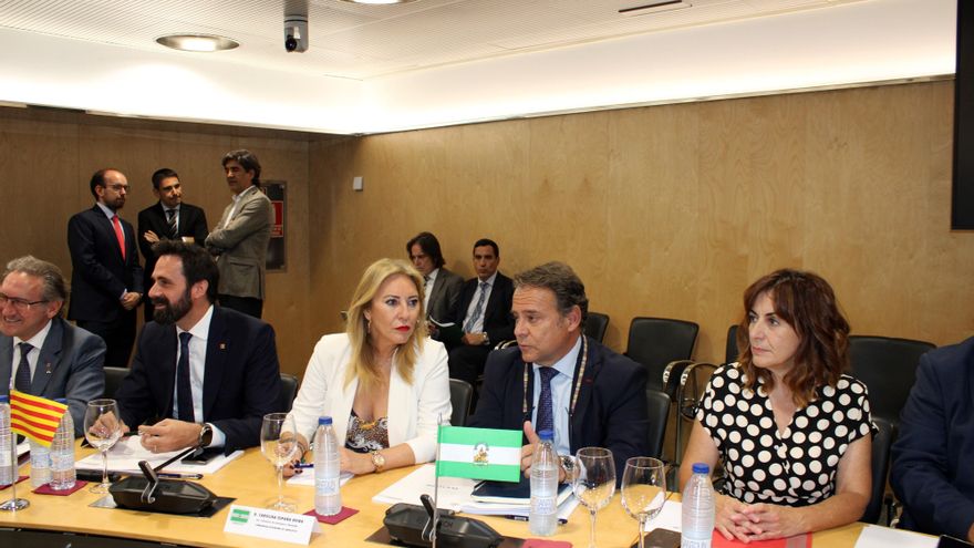 La Consejera De Economía Y Hacienda, Ana Belén Álvarez, En El Consejo De Política Fiscal Y Financiera.