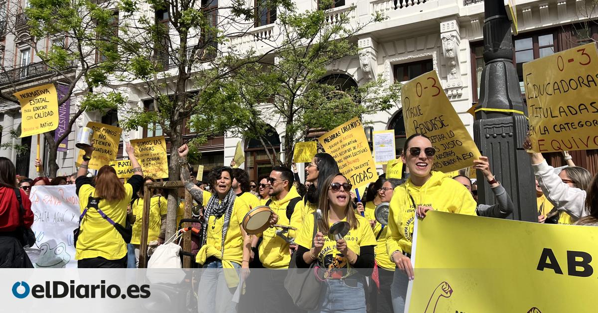 Primera jornada de huelga en las escuelas infantiles madrileñas: "Sin condiciones dignas no existe la educación de calidad"