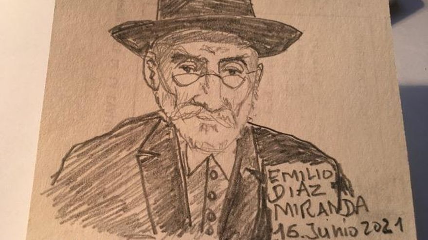 Retrato de Miguel de Unamuno.