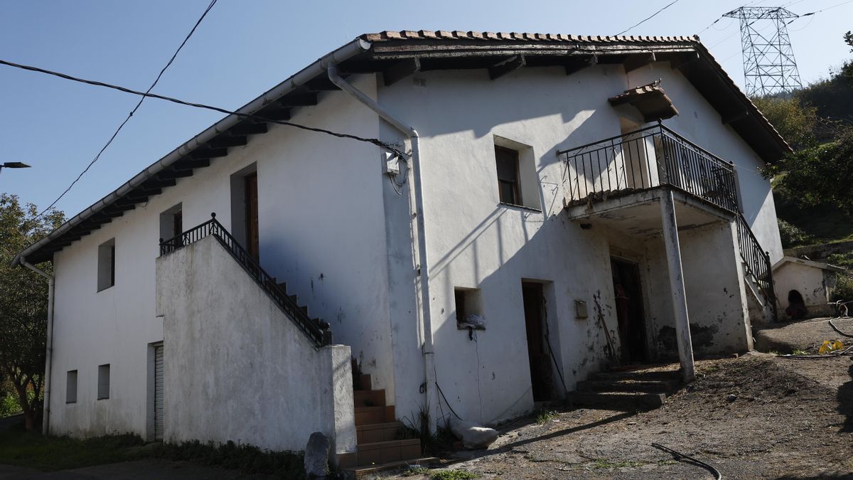 Imagen del caserío donde la mujer estaba retenida.