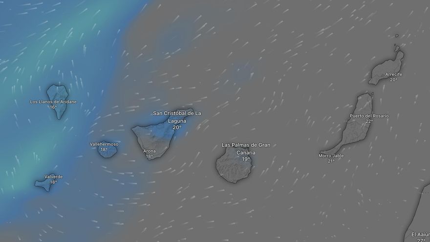 La lluvia y el viento ponen en aviso amarillo a tres islas de Canarias este jueves y viernes