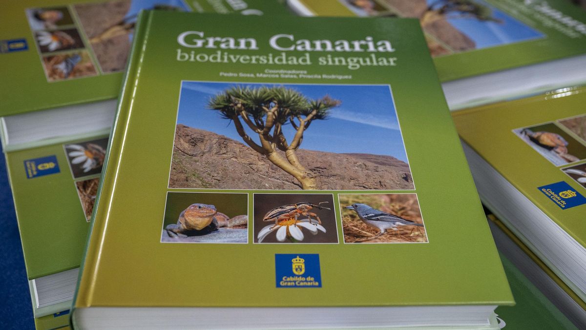 Libro ‘Gran Canaria, Biodiversidad Singular’, presentado este miércoles por el Cabildo insular.