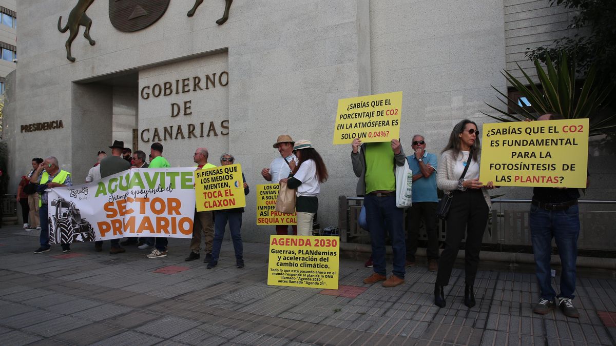 Así se vivió la protesta de agricultores y ganaderos en Gran Canaria