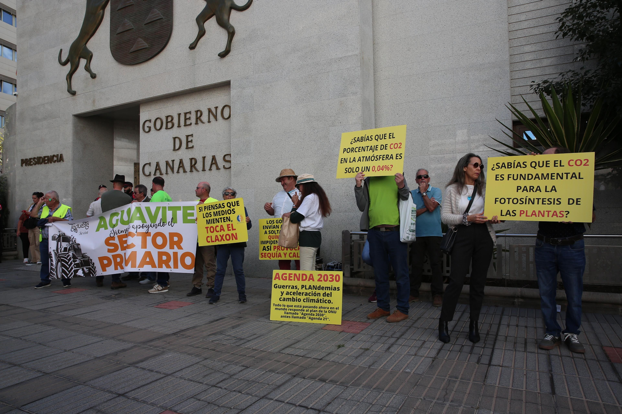 Así se vivió la protesta de agricultores y ganaderos en Gran Canaria