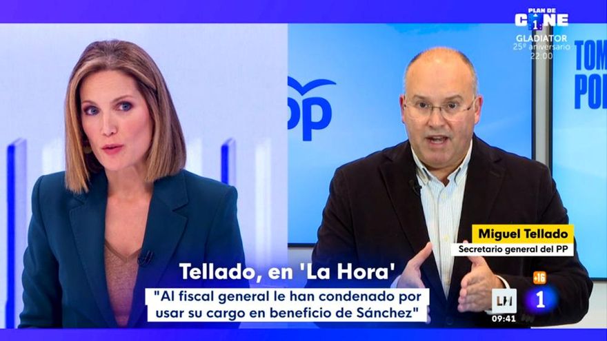 Tenso choque de Intxaurrondo y Miguel Tellado, que acusó a la periodista de RTVE de "manipulación" y "machismo"