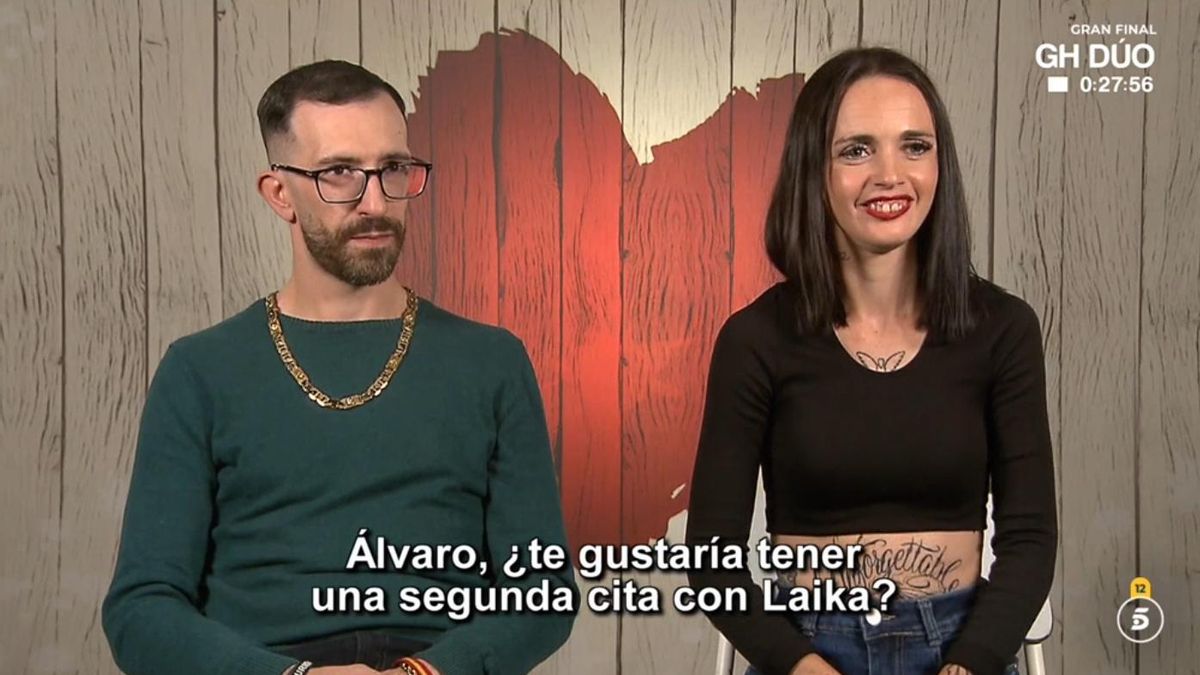 Álvaro y Laika, en 'First Dates' de Telecinco