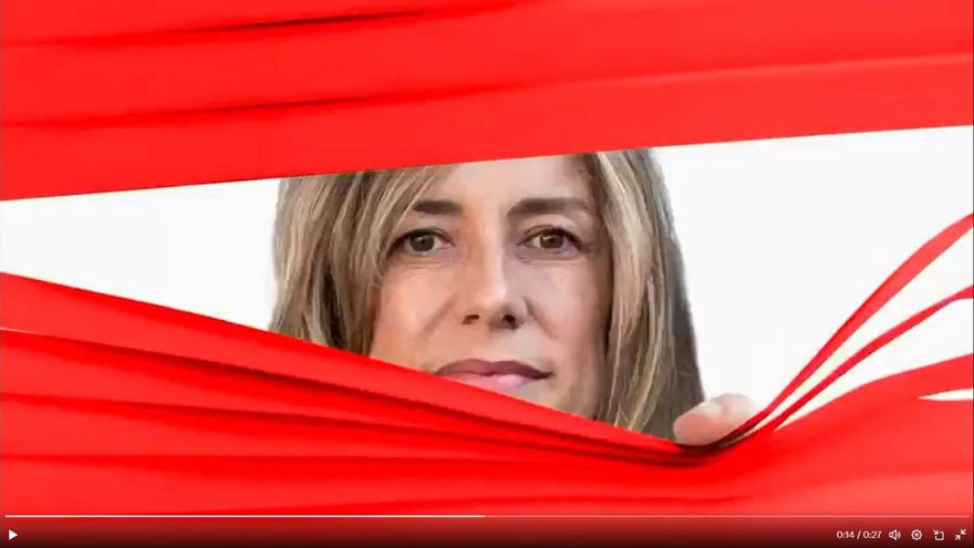 Fotograma del vídeo electoral del PP en el que aparece Begoña Gómez