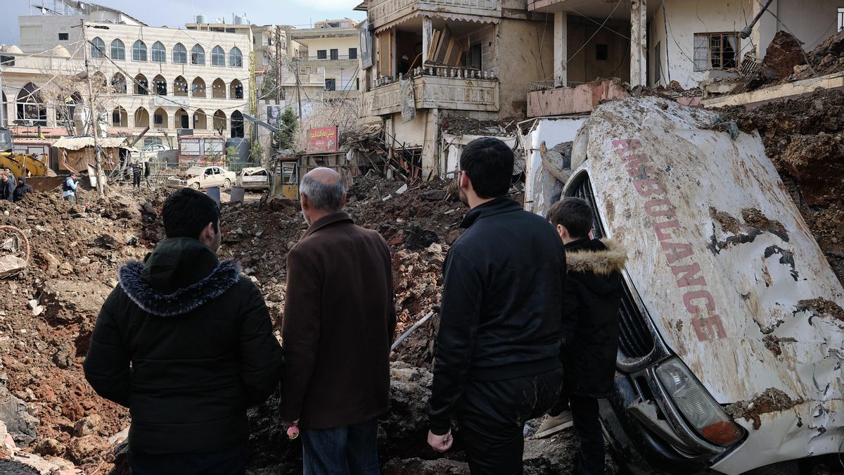 Las secuelas de bombardeos israelíes contra el área de Nabi Chit, en el este de Líbano, el pasado 7 de marzo.