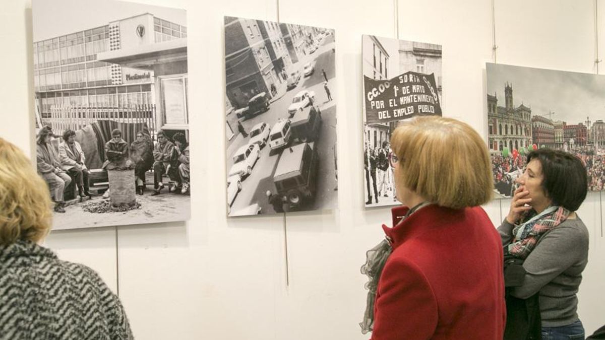 Imagen de archivo de una exposición sobre los años de clandestinidad de CCOO en Castilla y León.