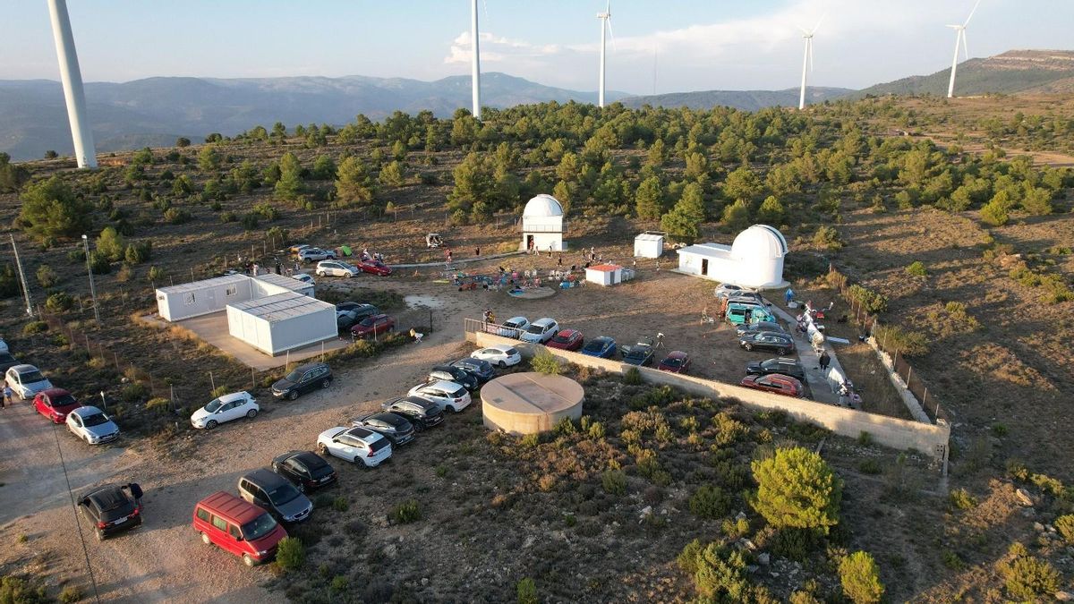 Vista aèria del Centre Astronòmic de l´Alt Túria.