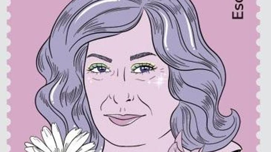 Ya está disponible el sello de Almudena Grandes para enviar cartas y postales