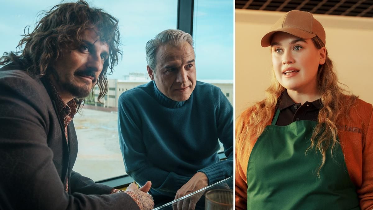 Asier Etxeandia, Alberto San Juan y Clara Sans en diferentes escenas de la temporada 2 de 'Furia'
